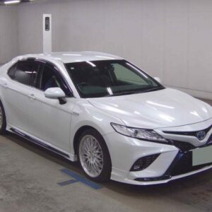 2019 Toyota Camry pearl gasoline used car Japan export