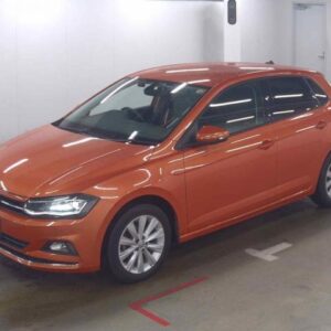 2019 Volkswagen Polo orange gasoline used car Japan export
