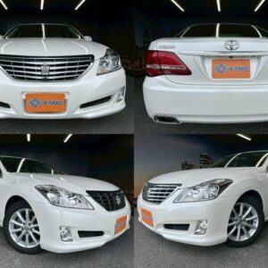 2009 Toyota Crown white gasoline used car Japan export