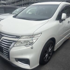 2017 Nissan Elgrand pearl gasoline used car Japan export
