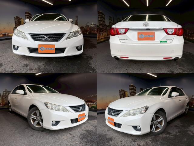 Ref:AUX-23150579 TOYOTA MARK X 2009 1 2009 Toyota Mark X white gasoline used car Japan export