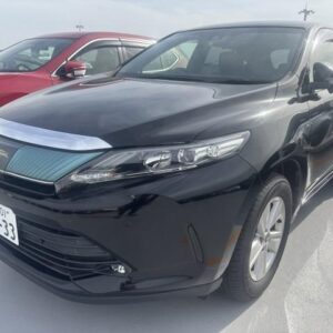 2017 Toyota Harrier black gasoline used car Japan export