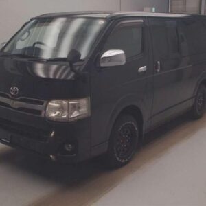 2011 Toyota Hiace Van black diesel used car Japan export