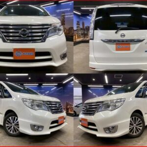 2015 Nissan Serena pearl gasoline used car Japan export