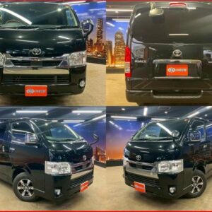 2020 Toyota Hiace Van black gasoline used car Japan export