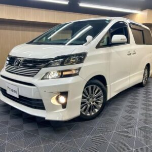 2014 Toyota Vellfire white gasoline used car Japan export