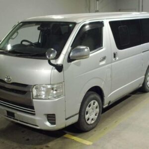 2014 Toyota Hiace Van silver diesel used car Japan export