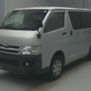 2008 Toyota Hiace Van silver diesel used car Japan export