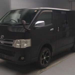 2010 Toyota Hiace Van black diesel used car Japan export
