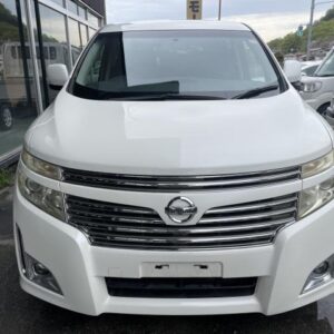2012 Nissan Elgrand pearl gasoline used car Japan export