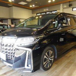 2022 Toyota Alphard black gasoline used car Japan export
