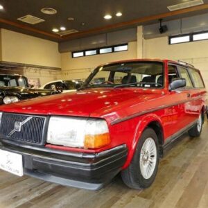 1993 Volvo 240 Wagon red gasoline used car Japan export