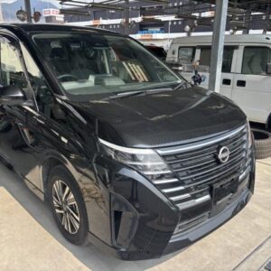 2023 Nissan Serena black gasoline used car Japan export