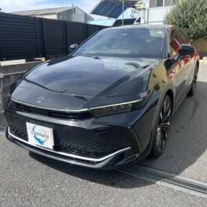 2023 Toyota Crown Crossover black gasoline used car Japan export