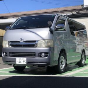 2006 Toyota Hiace Van silver gasoline used car Japan export