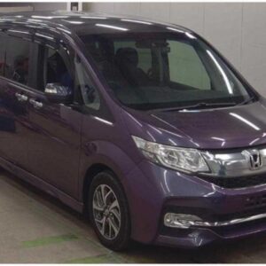 2017 Honda Stepwagon Spada purple gasoline used car Japan export