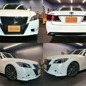 2015 Toyota Crown white gasoline used car Japan export
