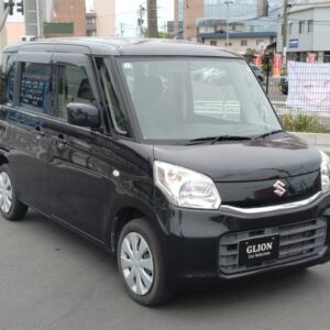 2017 Suzuki Spacia black gasoline used car Japan export