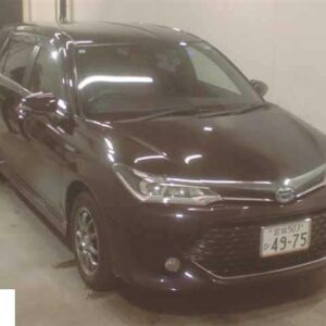 2015 Toyota Corolla Fielder purple gasoline used car Japan export