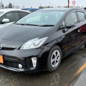 2014 Toyota Prius black hybrid used car Japan export