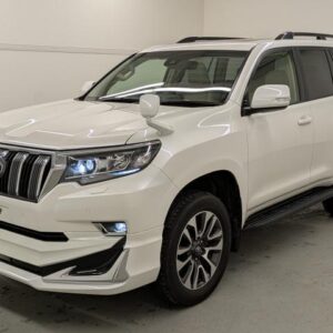 2023 Toyota Land Cruiser Prado white gasoline used car Japan export