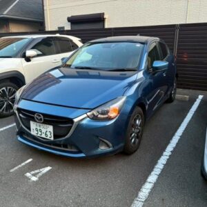 2016 Mazda Demio blue gasoline used car Japan export