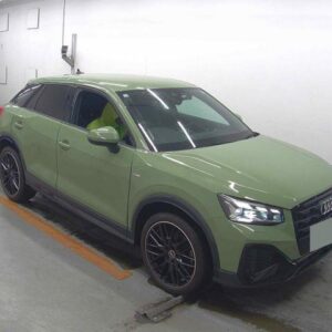 2021 Audi Q2 green gasoline used car Japan export