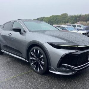 2022 Toyota Crown Crossover black gasoline used car Japan export