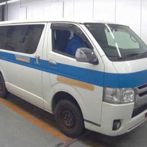 2014 Toyota Hiace Van white diesel used car Japan export