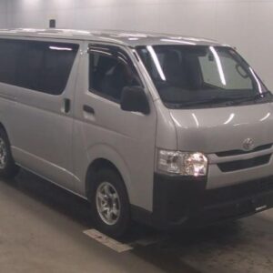 2021 Toyota Hiace Van silver gasoline used car Japan export