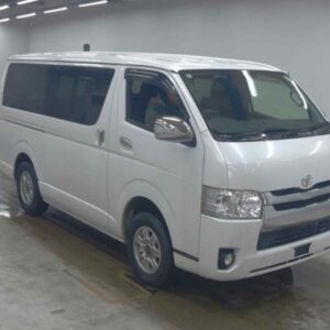 2015 Toyota Hiace Van white diesel used car Japan export