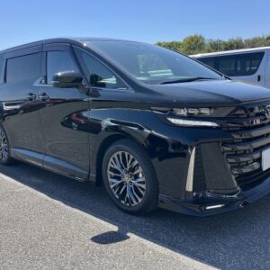 2025 Toyota Vellfire Hybrid black gasoline used car Japan export