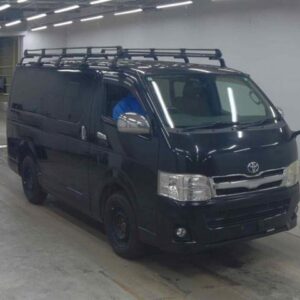 2010 Toyota Hiace Van black diesel used car Japan export