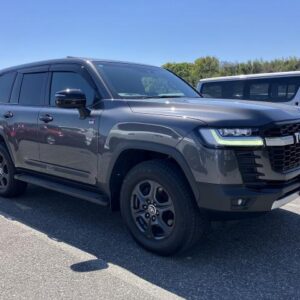 2023 Toyota Land Cruiser black gasoline used car Japan export