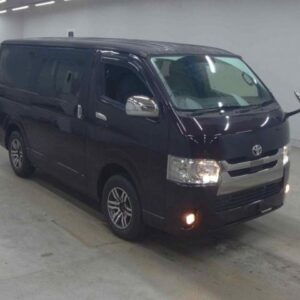2019 Toyota Hiace Van purple diesel used car Japan export