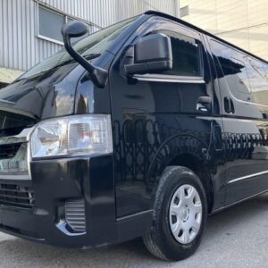 2021 Toyota Hiace Van black diesel used car Japan export