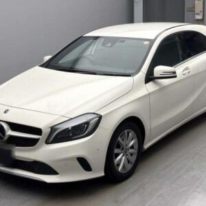 2017 Mercedes Benz A-Class white gasoline used car Japan export