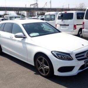 2018 Mercedes Benz C-Class Stationwagon white gasoline used car Japan export