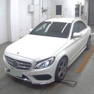 2018 Mercedes Benz C-Class white gasoline used car Japan export