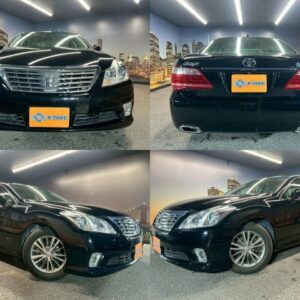 2011 Toyota Crown black gasoline used car Japan export
