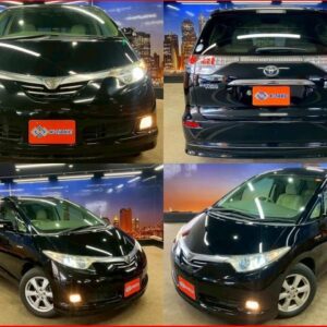 2007 Toyota Estima Hybrid black gasoline used car Japan export