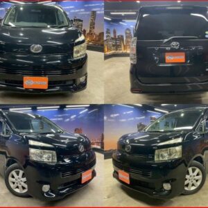 2008 Toyota Voxy black gasoline used car Japan export