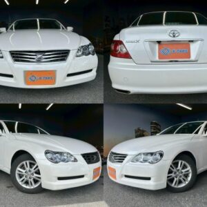 2009 Toyota Mark X white gasoline used car Japan export