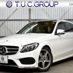 2018 Mercedes Benz C-Class white gasoline used car Japan export