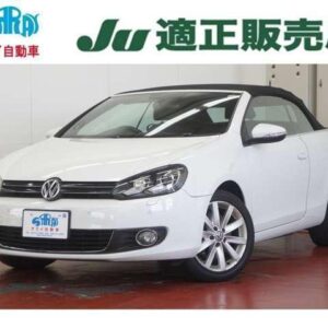 2012 Volkswagen Golf Cabriolet white gasoline used car Japan export