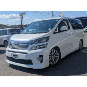 2014 Toyota Vellfire pearl gasoline used car Japan export