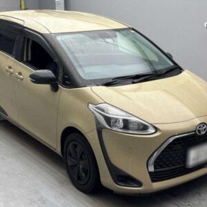 2022 Toyota Sienta yellow gasoline used car Japan export