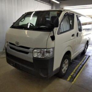 2019 Toyota Hiace Van white diesel used car Japan export