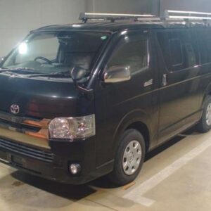 2018 Toyota Hiace Van black diesel used car Japan export
