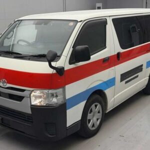 2020 Toyota Hiace Van white diesel used car Japan export
